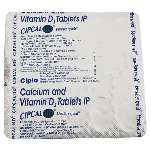 cipcal hd tablet 15's